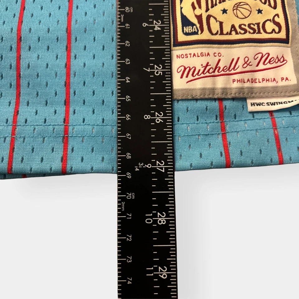 Chicago Bulls Light Blue Dennis Rodman #91 Mitchell Ness 95-96 Swingman Jersey S - Image 3 of 4