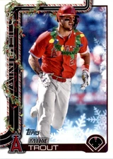 Mike Trout 2025 Topps Holiday Photo Variation SP Los Angeles Angels #H50