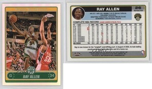 2006-07 Topps Chrome Refractor Ray Allen #26 HOF