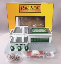 MTH 30-9101 O Gauge Sinclair Assembled Operating Gas Station LN/Box