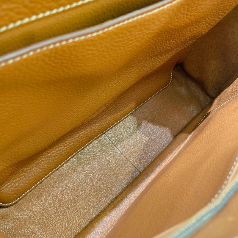 Hermes Men'S Messenger Shouder Bag Steve Buzas 35 Gold-Tone Taurillon *Dof5373 thumbnail 13