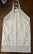 Standard White Bib Apron Lot Of 3 Stain Resistant Finish