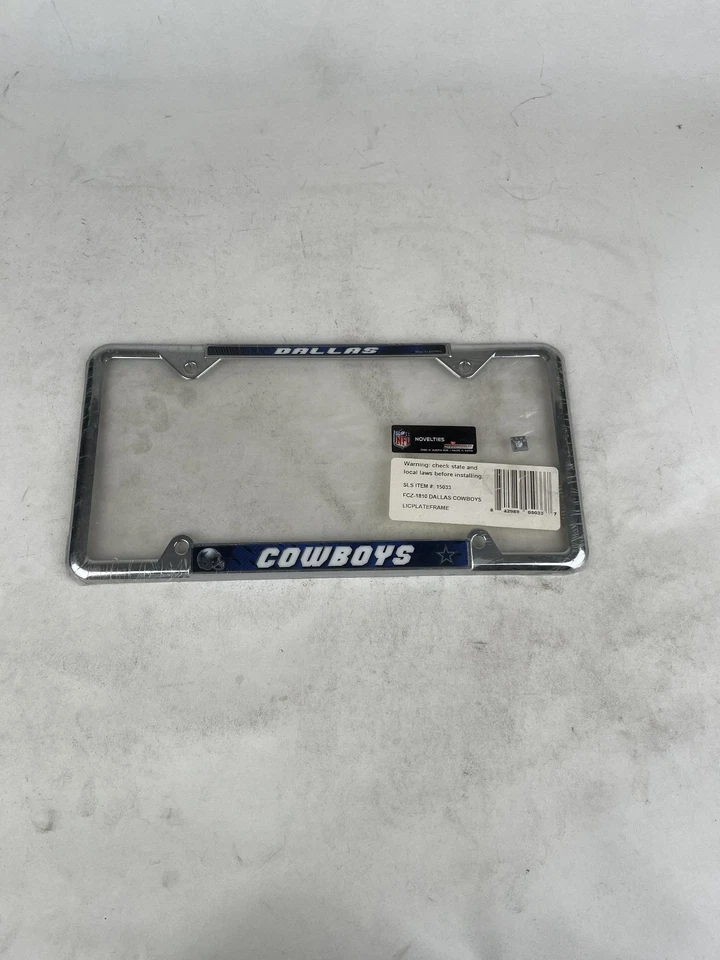 2 NFL Dallas Cowboys Coche Camión SUV Metal Placa Marco Cubierta all50 Legal Foto 2 de 4