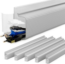 YECAYE 94.2 in Cable Management Under Desk,Easy Install Adhesive 94in, Grey