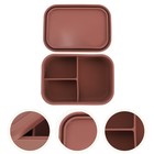  Compartment Lunch Box Office Student Kids Food Containers Stackable