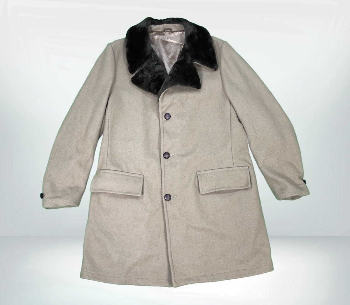Trench Coat/Mac 100% Wool Vintage Outerwear Coats & Jackets for