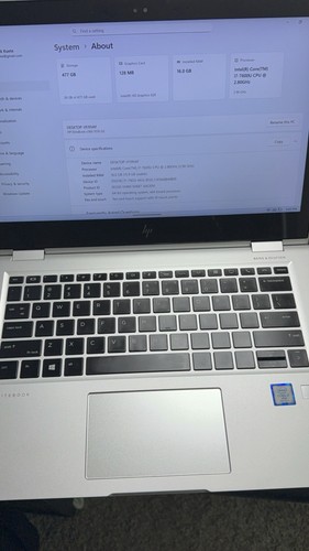 HP EliteBook X360 1030 G2 13.3 inch (512GB SSD, 16 GB RAM, Intel Core i7-7600U) - Picture 3 of 10