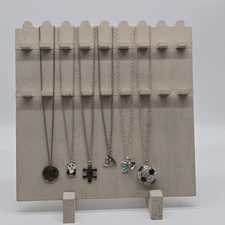 Lot 527 of 6 Casual Fashion Pendant Chain Necklaces Teen Kid Theme