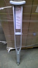 medical action aluminum adult tall crutches adjustable 5'10"-6'6" box of 8