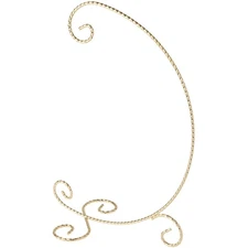 Gold-toned Ornament Stand, Large, 12" H x 5" W x 8" D