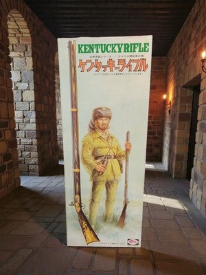 Modell Kentucky Rifle Vintage Japan, illustrierte Box, seltenes altes Modell