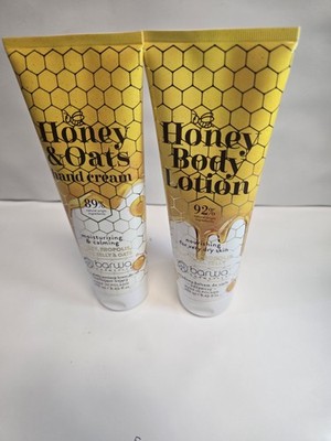 Barwa Honey Body Lotion & Honey Oats Hand Cream Set 2-Pack 8.45 fl oz Each New