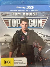 TOP GUN (1986) - 3D BLURAY + 2D BLURAY BRAND NEW!