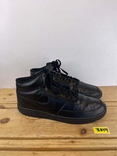 Nike Court Vision Mid Triple Black Leather Sneakers Men  s US 13 CD5466-002