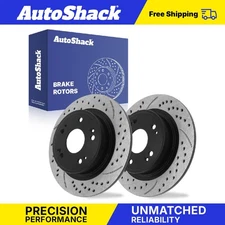 Rear Drilled Slotted Brake Rotors for Honda Accord Civic Acura TSX ILX V6