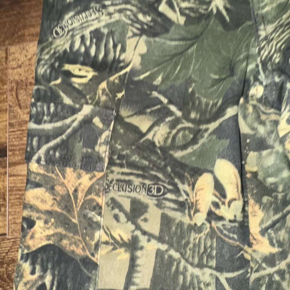 Cabelas Advantage Seclusion 3D Camo Camouflage Hunting Cargo Pants Kids Size 12 - Image 3 of 4