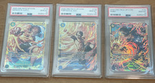 One Piece OP13 - Luffy Ace Sabo OP13-118 119 120 SEC EN - Sequential Set PSA 10