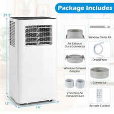 HAILOWIN14000 BTU Portable Air Conditioner, 3...