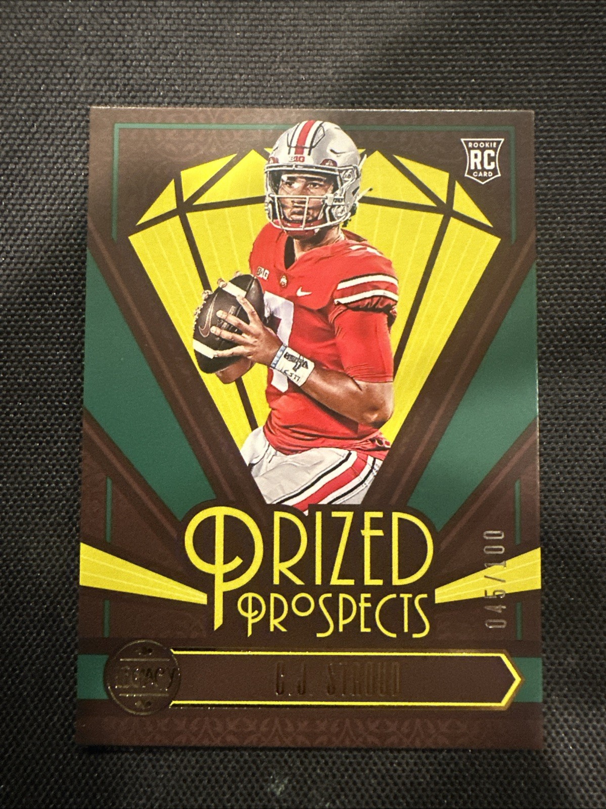 CJ Stroud Panini Legacy Prized Prospects #PP4 Green