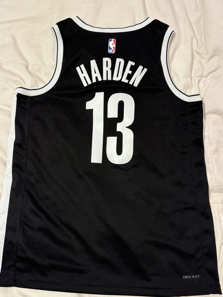 Camiseta Nike Swingman James Harden #13 Brooklyn Nets tamanho 48 grande - Imagem 2 de 4