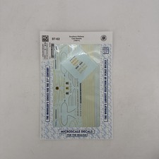 Ho Scale Microscale Decals 87-62 Southern Ry Cab Diesel Locomotive Ho Scale Microscale Decals 87-62 Southern Ry Cab Diesel Locomotive