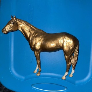 Breyer Painted GOLD Horse Signed Peter Stone!