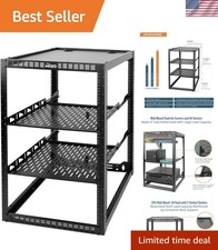 Heavy-Duty 20U Open Frame Rack for IT  AV Devices   Wall-Mount or Stand