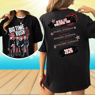 Big Time Rush World Tour Australia 2026 Tshirt, Gift For Fans
