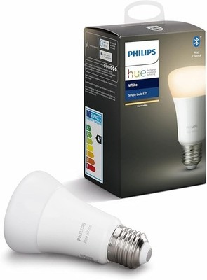 Philips Hue White LED Smart Glühbirne 1er Pack [E27 Edison Schraube] 60W Äquivalen