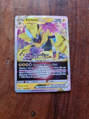 Pokémon TCG Zeraora VSTAR Crown Zenith 055/159 Ultra Rare Halfart 