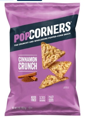 PopCorners Popped Corn Chips, Cinnamon Crunch, Gluten Free, 7 oz Bag