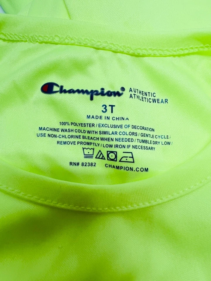 Champion niño pequeño gitl top 3T Foto 4 de 4