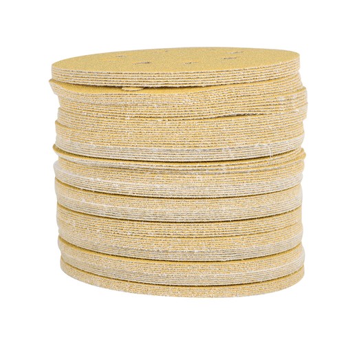 100 Pack Sanding Disc Sander Paper 8 Hole Hook And Loop Sanding Disc 100 Grit 5" - Picture 8 of 12