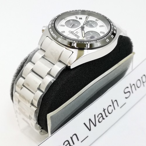 SEIKO PROSPEX SPEEDTIMER SBDL085 White Solar Chronograph Men's Watch New in Box - Picture 12 of 24