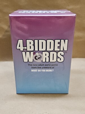 4-Bidden Words Adult Party Game from Creators of What Do You Meme? New Sealed