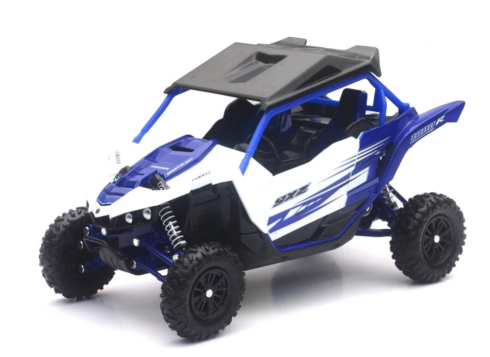 Yamaha YXZ 1000R ATV UTV Buggy 1/18 Scale Diecast & Plastic Model - BLUE - Image 4 of 4
