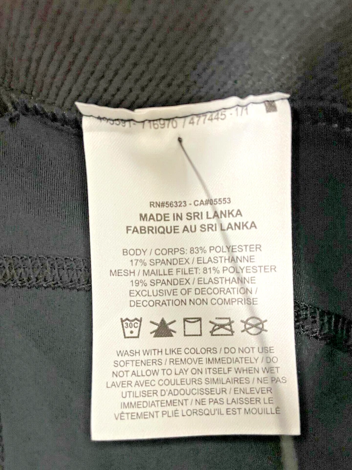 Pantalones de entrenamiento ajustados Nike Pro 7/8 tiro medio panel de malla talla S CZ9779-010 Foto 4 de 4