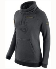 Nike Women's Los Angeles Rams Salute to Service Team Hoodie Sweatshirt L 85