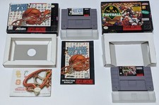 College Slam SNES Complete In Box w/Poster / NCAA Football SNES w/Box