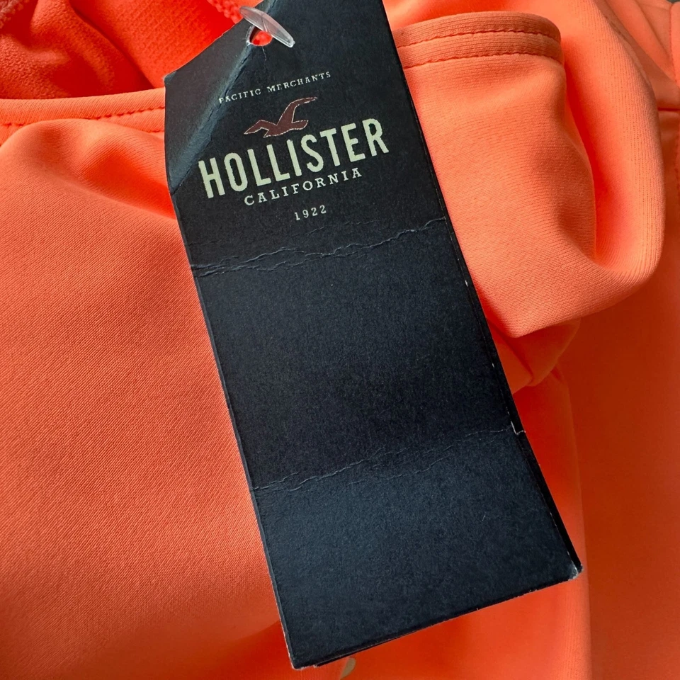 Nuevo con etiquetas Traje de baño acolchado Hollister piña neón naranja dorado mediano para mujer Foto 3 de 4