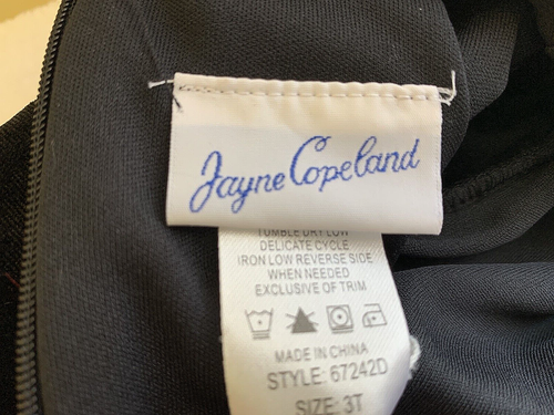 Vestido Jayne Copeland Niña Talla 3T Cuadros Fiesta Manga Corta Elegante - Imagen 7 de 9