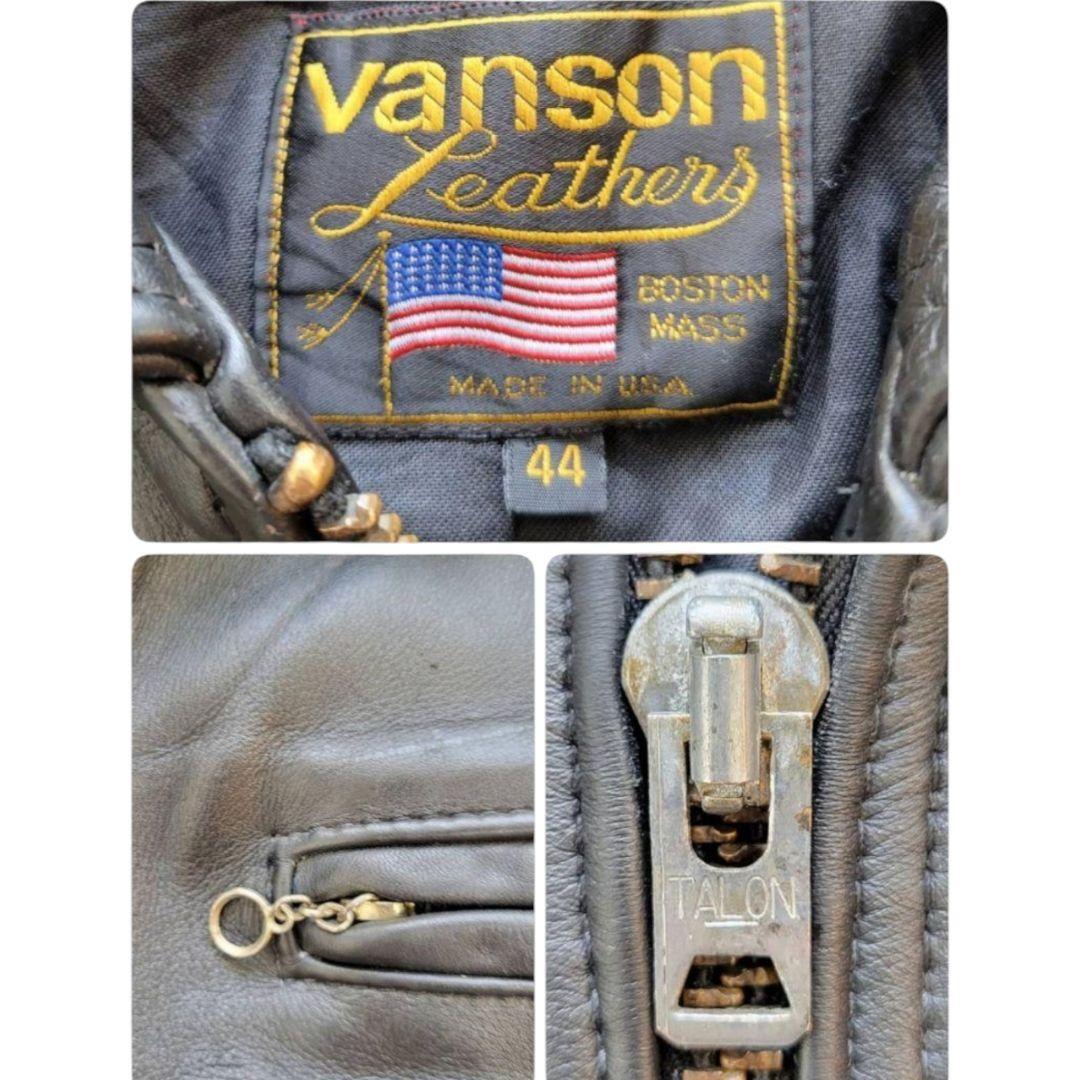 オスカー ビッグサイズ44 VANSON Rare] King size 44 VANSON single riders black | eBay