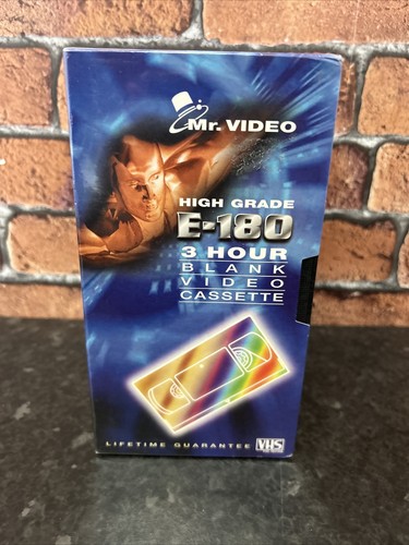 Confezione da sei videocassette VHS Mr. Video E-180 3 ore vuote nuove e sigillate - Foto 2 di 6