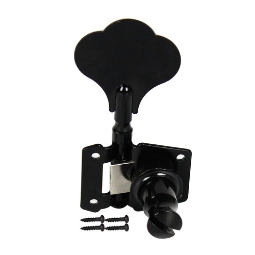 Set 1L E-Bass Stimmwirbel Maschinenkopf Tuner schwarze Farbe Open Gear - Bild 4 von 7