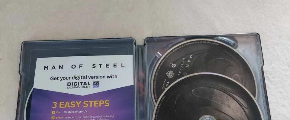 Hombre de Acero Blu Ray + DVD + Steelbook Digital UV Foto 3 de 3