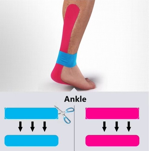 ✅2.5 and 5cm x 5m Kinesiology KT Tape ✅Muscle Strain Injury Support Physio Boobs - Picture 9 of 26