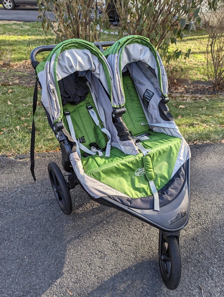 instans race udredning Summit X3 Double Jogger Stroller Green/Grey | eBay