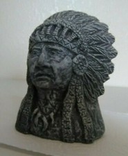 Native American Mount Saint Helen's Ash, Head Bust, made in USA. Excellent Gift