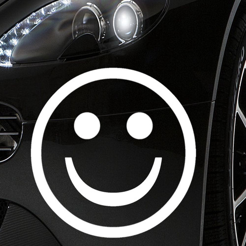 SMILEYS AUTO AUFKLEBER 10X10CM IN WEISS Aufkleber Sticker eBay