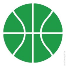 Basketball Sport, Vinyl Decal Sticker, Multiple Colors & Sizes #3140